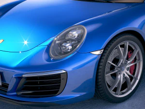 Porsche 911 Targa 4S 2018 3D Model