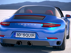 Porsche 911 Targa 4S 2018 3D Модель
