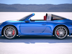 Porsche 911 Targa 4S 2018 3D Модель