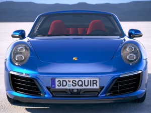 Porsche 911 Targa 4S 2018 3D Модель