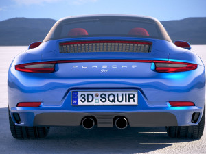 Porsche 911 Targa 4S 2018 3D Модель