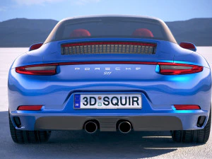 Porsche 911 Targa 4S 2018 3D Model