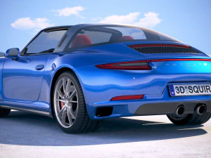 Porsche 911 Targa 4S 2018 3D Model