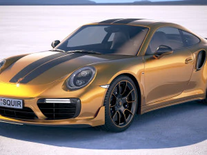 Porsche 911 Turbo S S&eacute;rie Exclusiva 2018 Modelo 3D