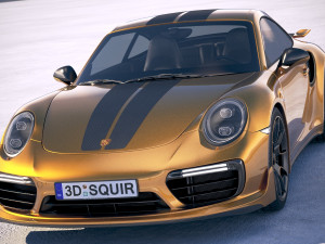 Porsche 911 Turbo S Exclusive Series 2018 3D Model