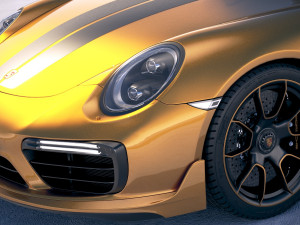 Porsche 911 Turbo S Exclusive Series 2018 3D Model