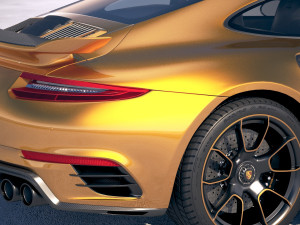 Porsche 911 Turbo S Exclusive Series 2018 3D Model