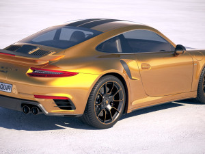 Porsche 911 Turbo S Exclusive Series 2018 3D Model