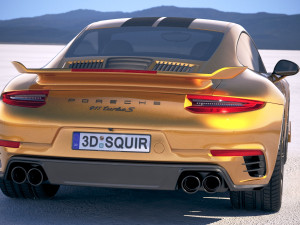 Porsche 911 Turbo S Exclusive Series 2018 3D Model