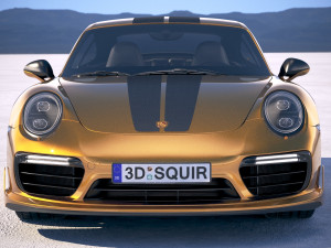 Porsche 911 Turbo S Exclusive Series 2018 3D Model