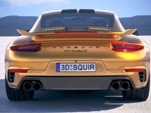Porsche 911 Turbo S Exclusive Series 2018 3D Model