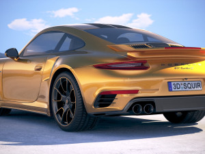 Porsche 911 Turbo S Exclusive Series 2018 3D Model