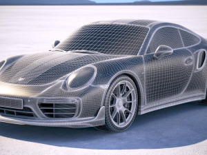 Porsche 911 Turbo S Exclusive Series 2018 3D Model