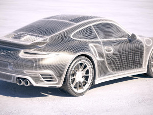 Porsche 911 Turbo S Exclusive Series 2018 3D Model