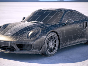 Porsche 911 Turbo S Exclusive Series 2018 3D Model