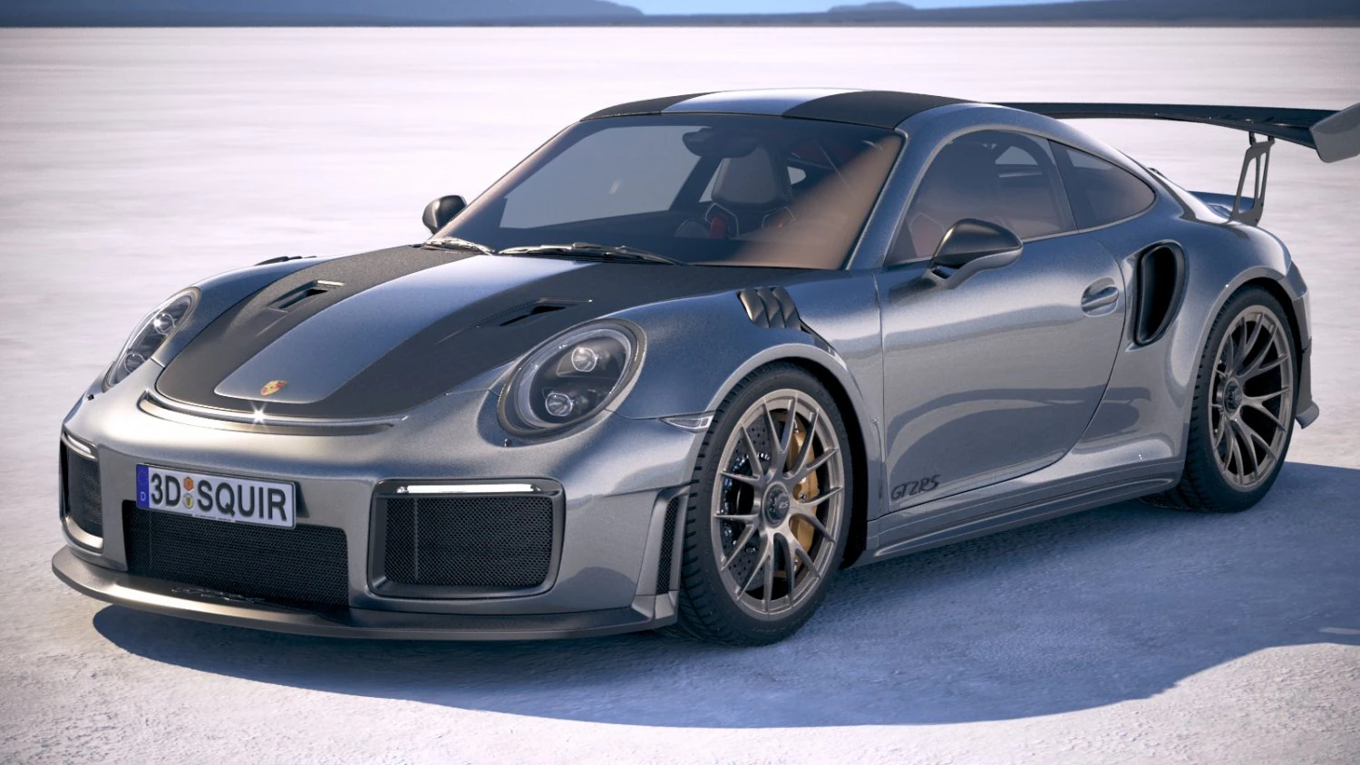 Porsche 911 GT2RS 2018 3D Model .c4d .max .obj .3ds .fbx .stl .blend 