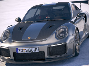Porsche 911 GT2RS 2018 3D 模型