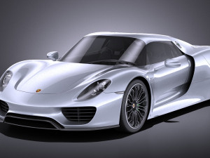 Porsche 918 Spyder 2017 vray 3D Model