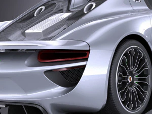 Porsche 918 Spyder 2017 vray 3D Model