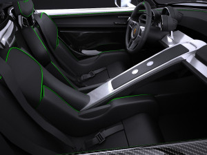 Porsche 918 Spyder 2017 vray Model 3D