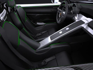 Porsche 918 Spyder 2017 vray 3D Model