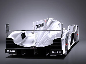 Porsche 919 Hybrid 2016 vray 3D Model