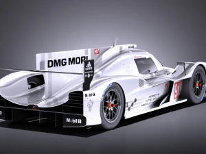 Porsche 919 Hybrid 2016 vray 3D Model
