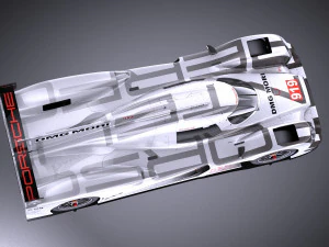 Porsche 919 Hybrid 2016 vray 3D Model