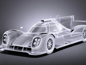 Porsche 919 Hybrid 2016 vray 3D Model