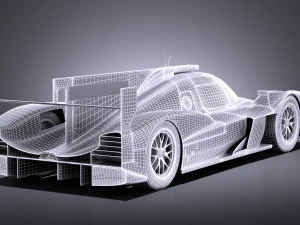 Porsche 919 Hybrid 2016 vray 3D Model
