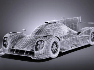 Porsche 919 Hybrid 2016 vray 3D Model