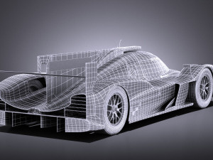Porsche 919 Hybrid 2016 vray 3D-Modell