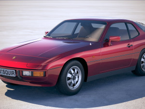 Porsche 924 1976-1988 Modello 3D
