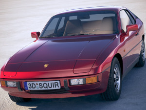 Porsche 924 1976-1988 Model 3D
