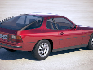 Porsche 924 1976-1988 Model 3D