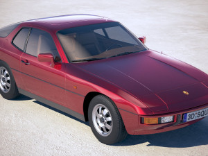 Porsche 924 1976-1988 Model 3D