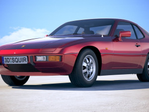 Porsche 924 1976-1988 Model 3D