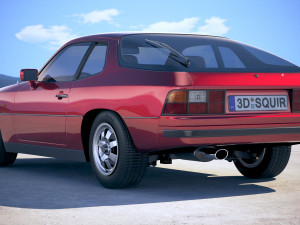 Porsche 924 1976-1988 Model 3D