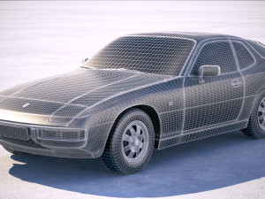 Porsche 924 1976-1988 Model 3D