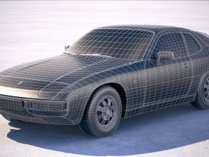 Porsche 924 1976-1988 Model 3D