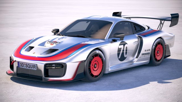 Porsche 935 2019 Mobydick 3D 模型 .c4d .max .obj .3ds .fbx .stl .blend 
