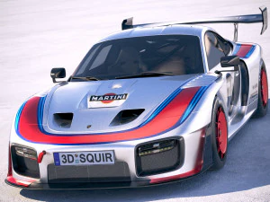 Porsche 935 2019 Mobydick 3D Model