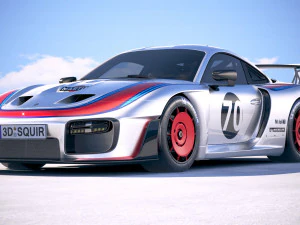 Porsche 935 2019 Mobydick 3D Model