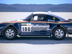 Porsche 958 Rothmans Rally 1985 3D Model