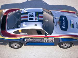 Porsche 958 Rothmans Rally 1985 3D Model