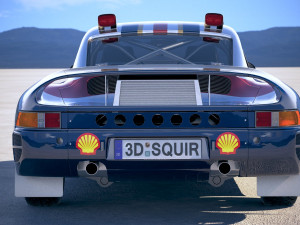 Porsche 958 Rothmans Rally 1985 3D Model