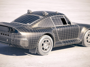 Porsche 958 Rothmans Rally 1985 3D Model