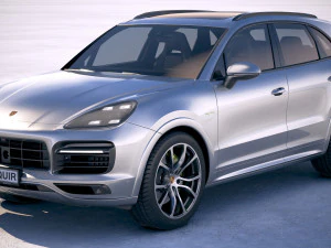 Porsche Cayenne Hybrid 2018 3D Model