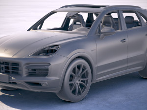 Porsche Cayenne Hybrid 2018 Modelo 3D