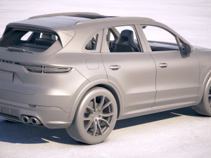 Porsche Cayenne Hybrid 2018 Modelo 3D